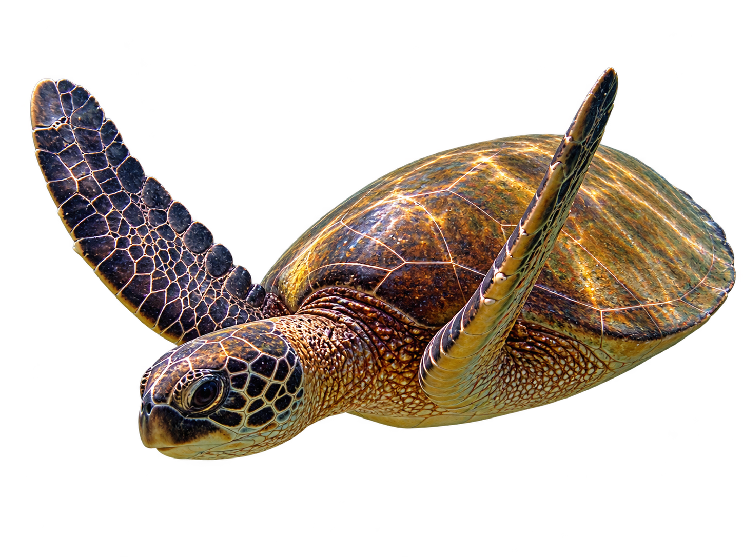 Tortuga marina nadando